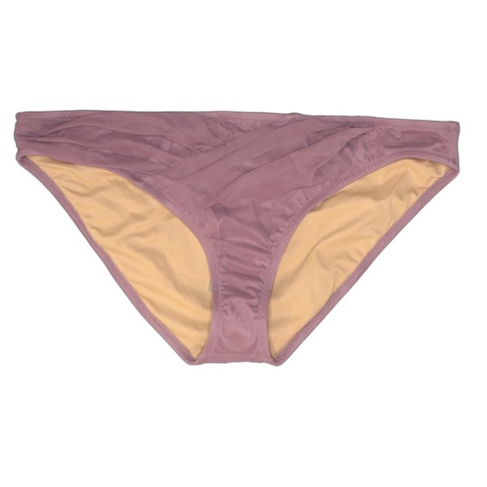 J. CREW Mauve Bikini Swim Bottoms NWT SIze XL Mesh Pool Beach